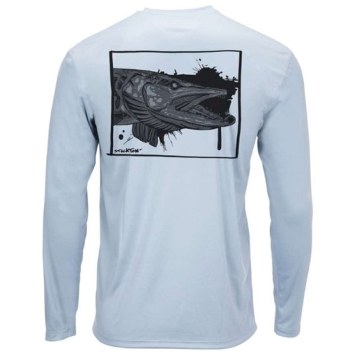 T-shirt Simms Fishing Solar Tech - Manches Longues, UPF50, Bleu, Taille L - Neuf