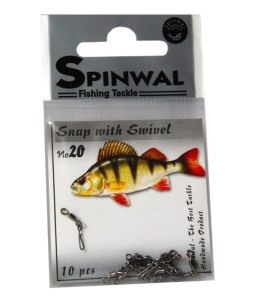 Agrafka Spinwal nr.20 2kg z krętlikiem 10szt.