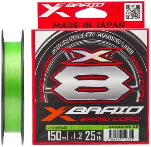 YGK X-Braid Braid Cord X8 150m #0.6/0.128mm 6.3kg