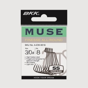 Haczyki offsetowe BKK Muse rozm. 1/0 - op. 9szt