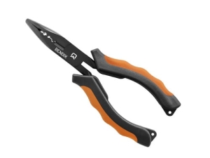 Szczypce z wygiętą końcówką Delphin BENDIX 16 cm