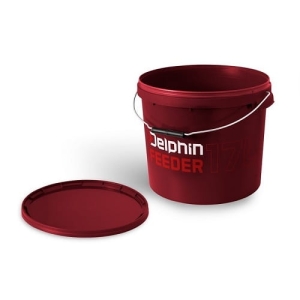 Okrągłe wiadro z pokrywką Delphin FEEDER 17l