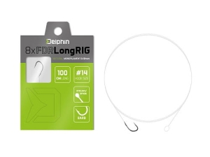 Przypon Delphin FDR LongRIG 100cm 0,20mm #8 8szt