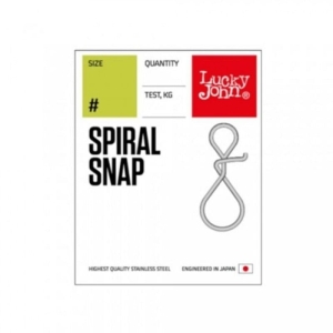 Lucky John agrafki Spiral Snap 7szt. - #0