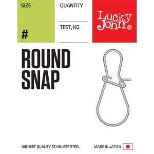 Lucky John agrafki LJ Round Snap 10szt. - #002