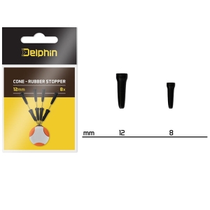 Delphin Cone - Gumowy stoper 8mm 8szt