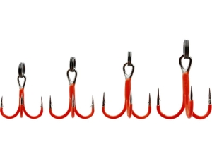 Kotwice Rigged Trout Treble Hooks #8 4szt UV Or