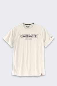 Koszulka Carhartt Force Midweight Logo Malt XXL