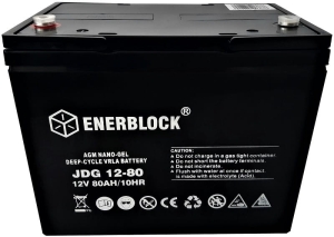 Akumulator ENERBLOCK JDG - GEL Hybrid 12V 80AH