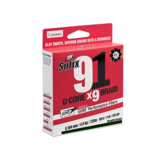 Sufix 91 Braid 0,104mm 4,9kg Lo-Vis Green 100m.jpg