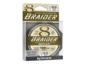 Plecionka BRAIDER X8 0,10mm 150m 10,7kg OLIVE GR
