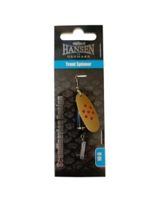Hansen Trout Spinner 3 10g Black/Gold Spots