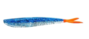 Lunker City 4" Fin-S FISH Blue Ice/ Firetail 10szt