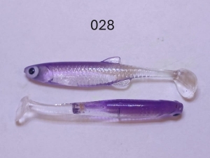 Mr. Bleak Uklejka Real Fish Clear Fiolet K028 5cm 6szt