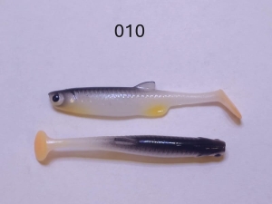 Mr. Bleak Uklejka Real Fish Biały Czarny Ogon UV 5cm 6szt