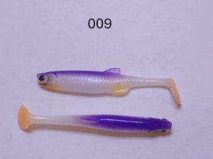 Mr. Bleak Uklejka Real Fish Biały Fiolet Ogon UV 5cm 6szt