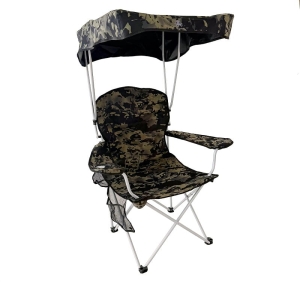 Krzesło Wędkarskie z Daszkiem Kraken Canopy Camo 120kg