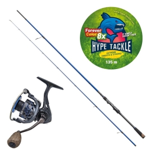 Zestaw Spinn Hype Tackle H2 Target Jig 2,51 m, 7-28 g + Kołowrotek H2 4000 + Plecionka WP8 Red Fluo 0,15 mm