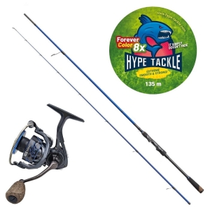 Zestaw Spinn Hype Tackle H2 Target Zander 2,36 m, 10-42 g + Kołowrotek H2 4000 + Plecionka WP8 Red Fluo 0,15 mm