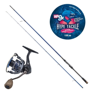 Zestaw Spinn Hype Tackle H2 MF 2,76 m 5–30 g + Hype Tackle H2 4000 + Plecionka WP9 White 0,14 mm