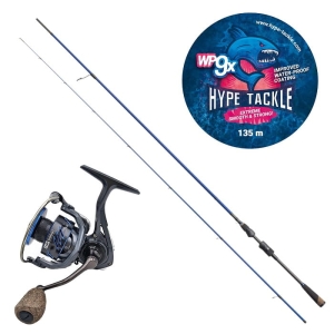Zestaw Spinn Hype Tackle H2 MLF 2,70 m 3–15 g + Hype Tackle H2 3000 + Plecionka WP9 Pink 0,10 mm