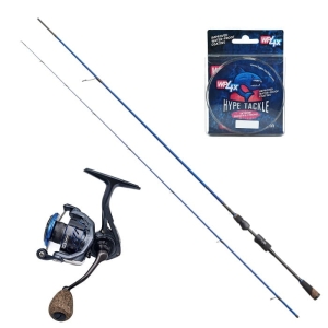 Zestaw Spinn Hype Tackle H2 UL 2,30 m 1–7 g + Hype Tackle H2 2500 + Plecionka 4X Black 0,06 mm