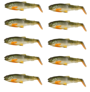Gumy Hurtem ZESTAW 10szt SG Craft Cannibal PT 6.5cm Olive Pearl Hot Orange
