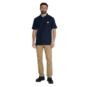 Koszulka Polo Carhartt Midweight Loose Navy L