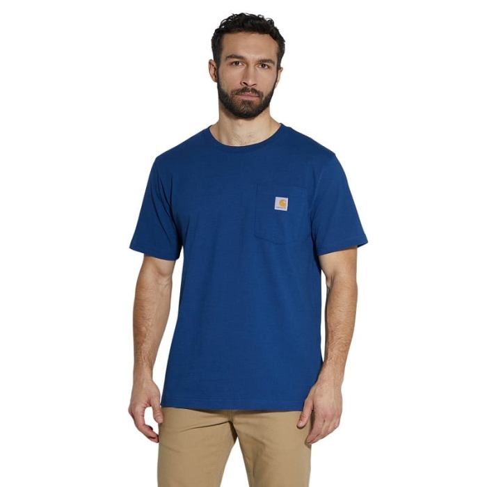 Koszulka Carhartt K87 Pocket Deep Ocean M.jpg