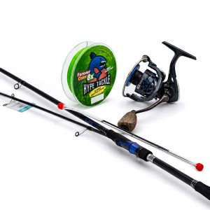 Zestaw Hype Tackle H3-Special 2,74m 5-50g 2cz S +Hype Tackle H2 4000 +Hype Tackle Forever Color Green Fluo 0,17mm 