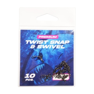 Agrafka z krętlikiem Hype Tackle Twist Snap swivel #8 S