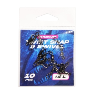 Agrafka z krętlikiem Hype Tackle Twist Snap swivel #4 L