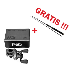 Multiplikator Hype Tackle H5 120LH RIGID 8.1:1 + GRATIS Wędka W3 Vertical Jigging-T 2nd 6'2" 185cm 14-28g Cast 2cz