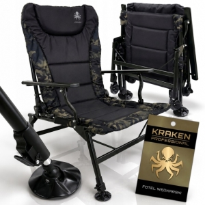 Fotel Wędkarski Kraken Camo 150 kg