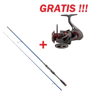 Zestaw gratisowy Wędka Hype Tackle H2 Jig& Spin 2,51m 4-18g 2cz S + GRATIS Kołowrotek Ryobi ZAUBER N.C.R.T. 3000