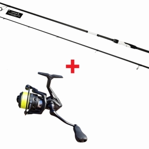 Zestaw Wędka Kraken Moonshine 251 cm 7-28 g + Kołowrotek Black Pearl 3000 z Plecionką 9X