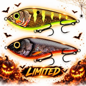 Zestaw HALLOWEEN Kraken Swimmer Jerk Golden Monster 12 cm 58 g Slow Sinking + Kraken Swimmer Jerk Robin Roach 12 cm 58 g Slow Sinking