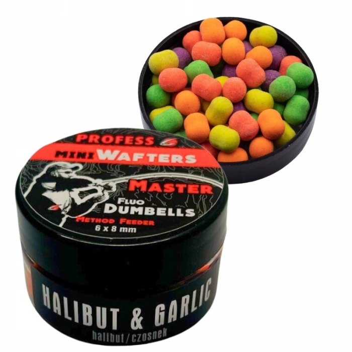 PROFESS-MINI-DUMBELL-MASTER-HALIBUT-CZOSNEK-6X8MM-25ML-KULKI-DO-METODY-Pojemnosc-w-ofercie-25-l.jpg