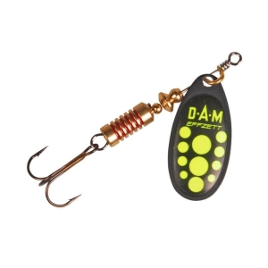 Obrotówka DAM Effzett Standard Spinner Black Yellow 6g