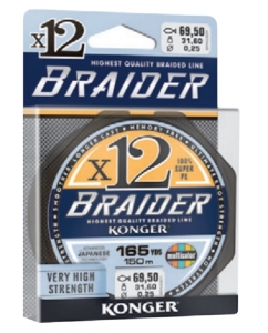 PLECIONKA BRAIDER X12 0,16mm 150m 19,8kg MULTIC