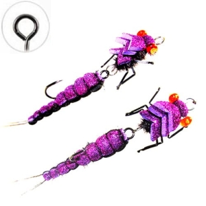 Floating Realistic Jig Stonefly Big Double Violet