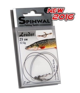 Przypon Spinwal 25cm 12kg z Agrafką S 2szt.