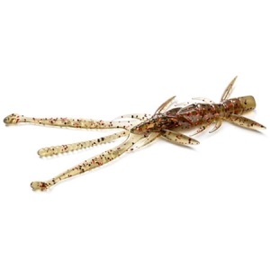 FishUP Shrimp 3" #045 Green Pumpkin/Red&Black 9szt