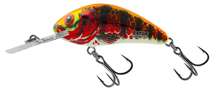 Salmo Rattlin Hornet Floating 4,5cm-Holo Red Perch