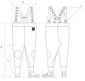 SPODNIOBUTY WODOODPORNE PROS STANDARD ROZM.46