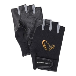 Savage Gear Rękawiczki Neoprene Half FingerBlack L
