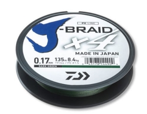 Daiwa J-Braid x4 0.25mm 135m Dark Green