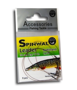 Przypon Stalowy Spinwal 30cm 8kg 2szt.