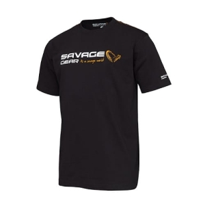 Savage Gear T-Shirt Signature Logo M Black Ink