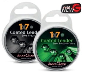 IRON CLAW 1x7 Coated Leader black 15kg 5m 0,42mm